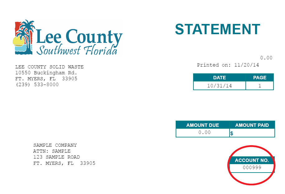 lee county solid waste bill pay